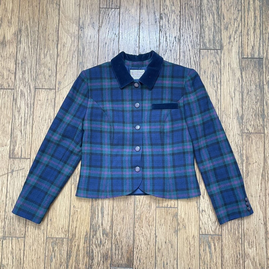 Vintage Pendleton Womans Plaid Blazer